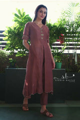 Brown Fishes Motif Co-ord Set