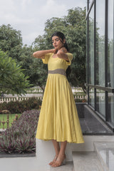 Citrus Fit & Flare Dress