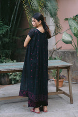 Black Pink Jamdani Co-Ord Set