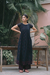 Black Pink Jamdani Co-Ord Set