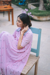Flamingo Pink Double Collared Dress