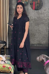 Black Pink Jamdani Co-Ord Set