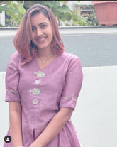 Green Fishes Motif Co-ord With Cigaratte Pants