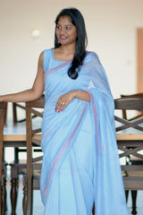 Powder Blue Saree