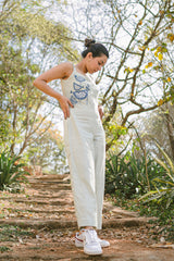 Grey Sleeveless Jumpsuit