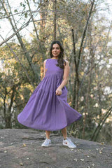 Ultra Violet Tiered Dress