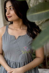 Grey Sleeveless Dress