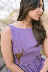 Ultra Violet Tiered Dress