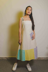 Multicolored Strap Sleeveless Dress