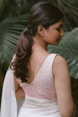 Pink Ombre Blossoms 2.0 Handloom Chanderi Saree