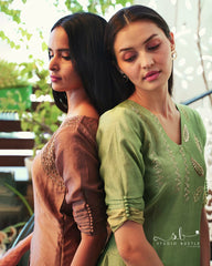 Green Ombre Co-ord Kurta Set With Pants