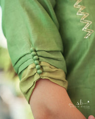 Green Ombre Co-ord Kurta Set With Pants