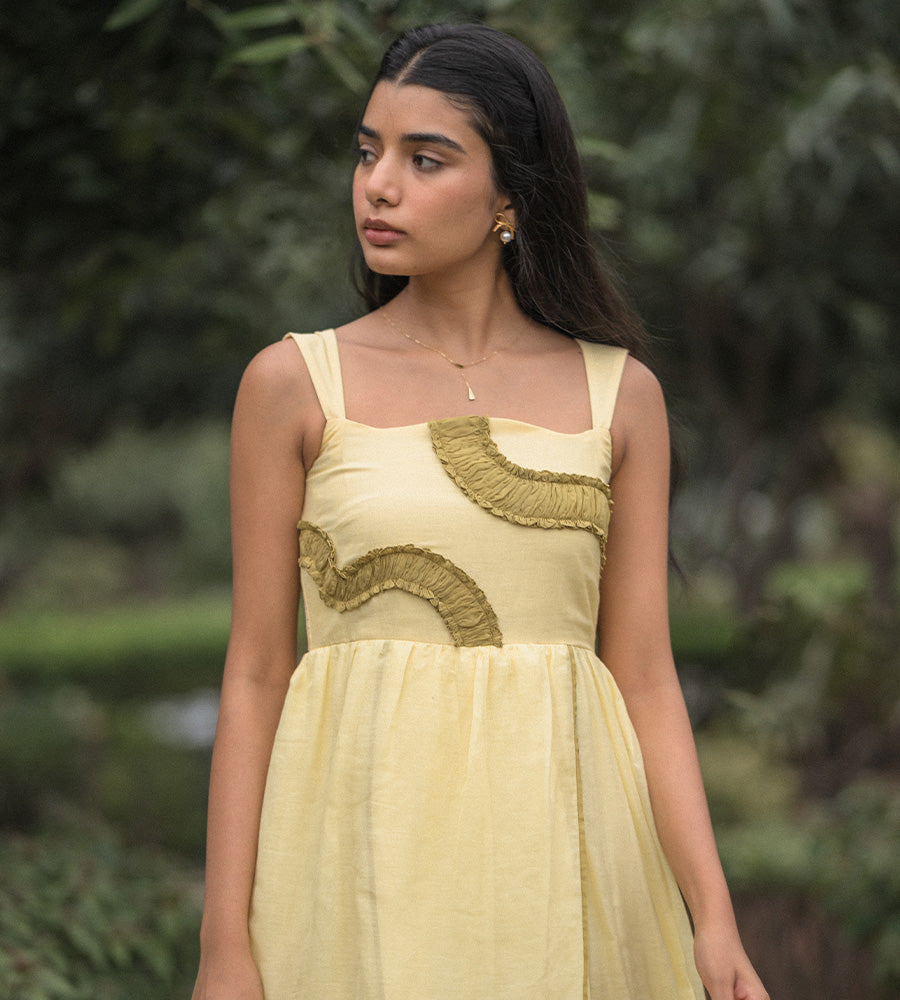 Butter Yellow Flare Dress Studio Bustle Butter Yellow Flare Dress Studio Bustle