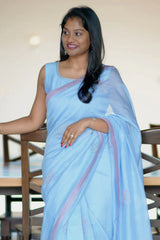 Powder Blue Saree