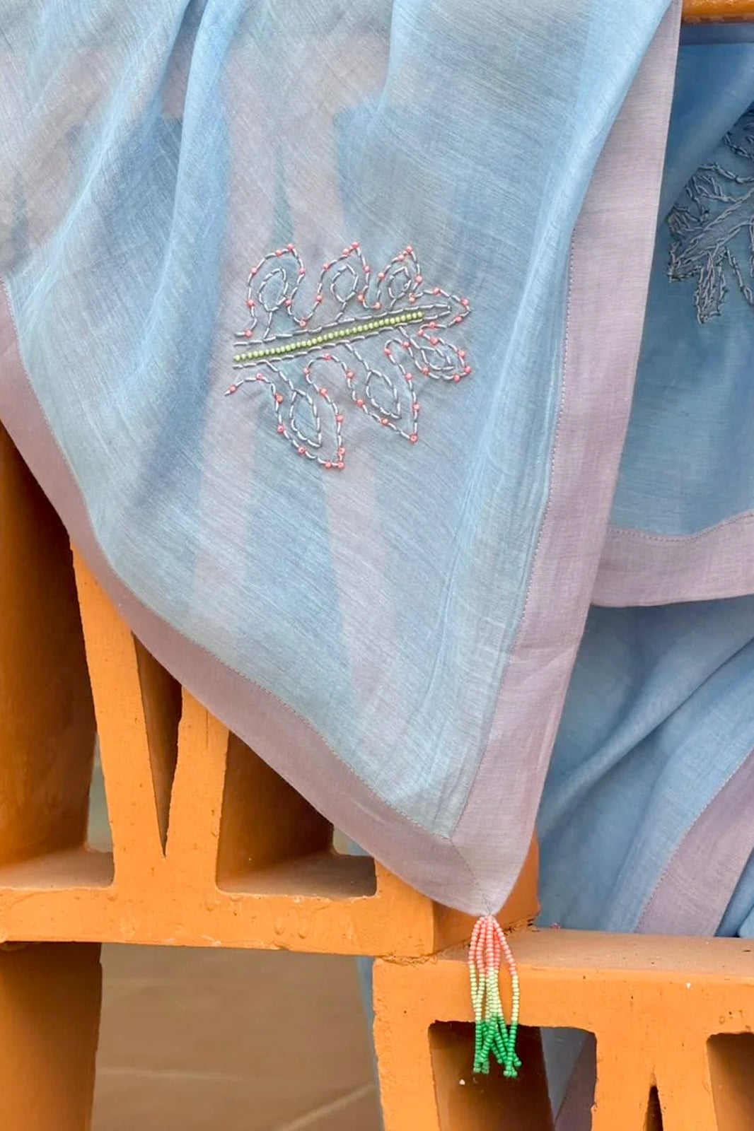 Powder Blue Saree