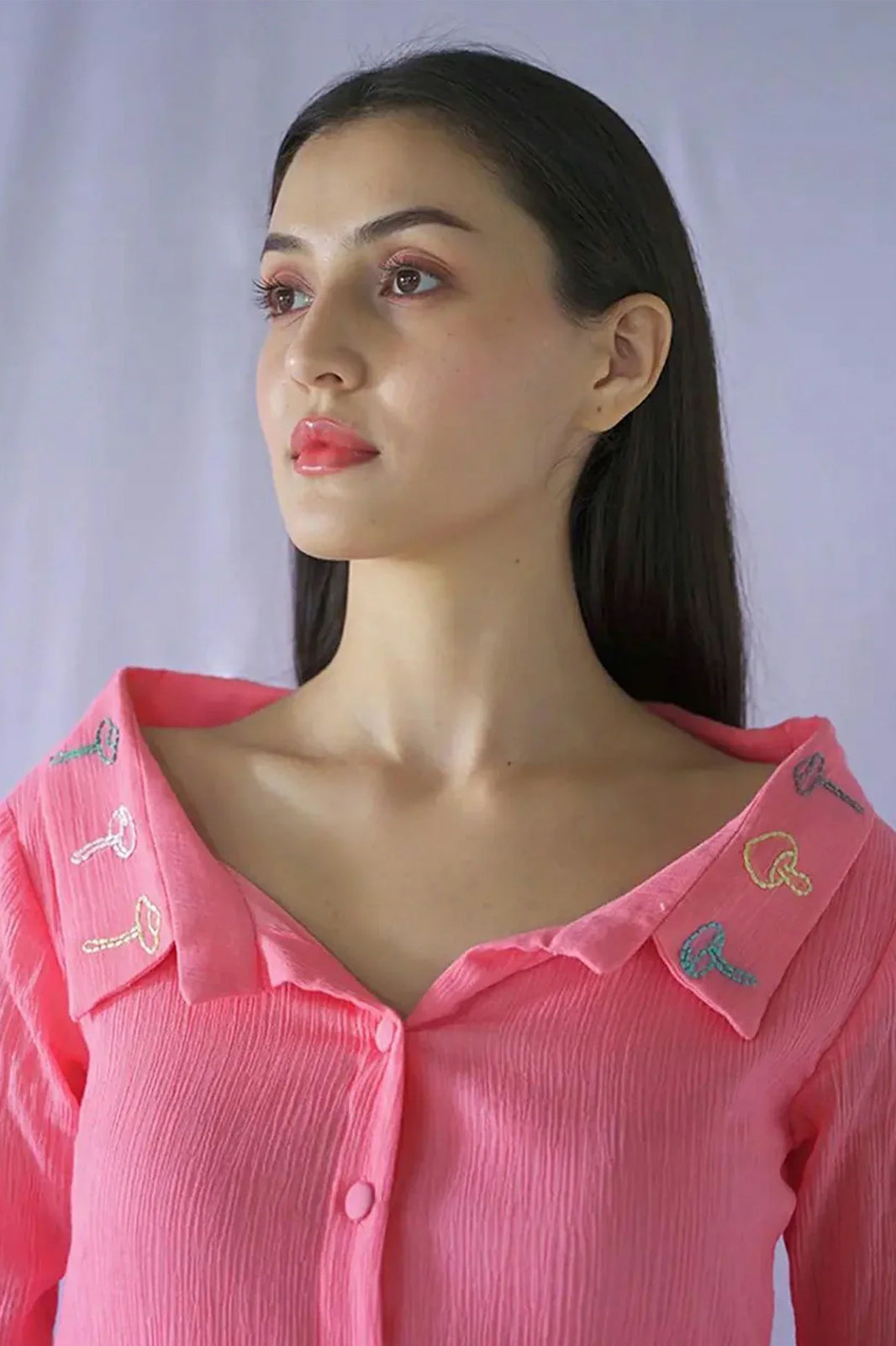 Crushed Cotton Pink Co-ord Set