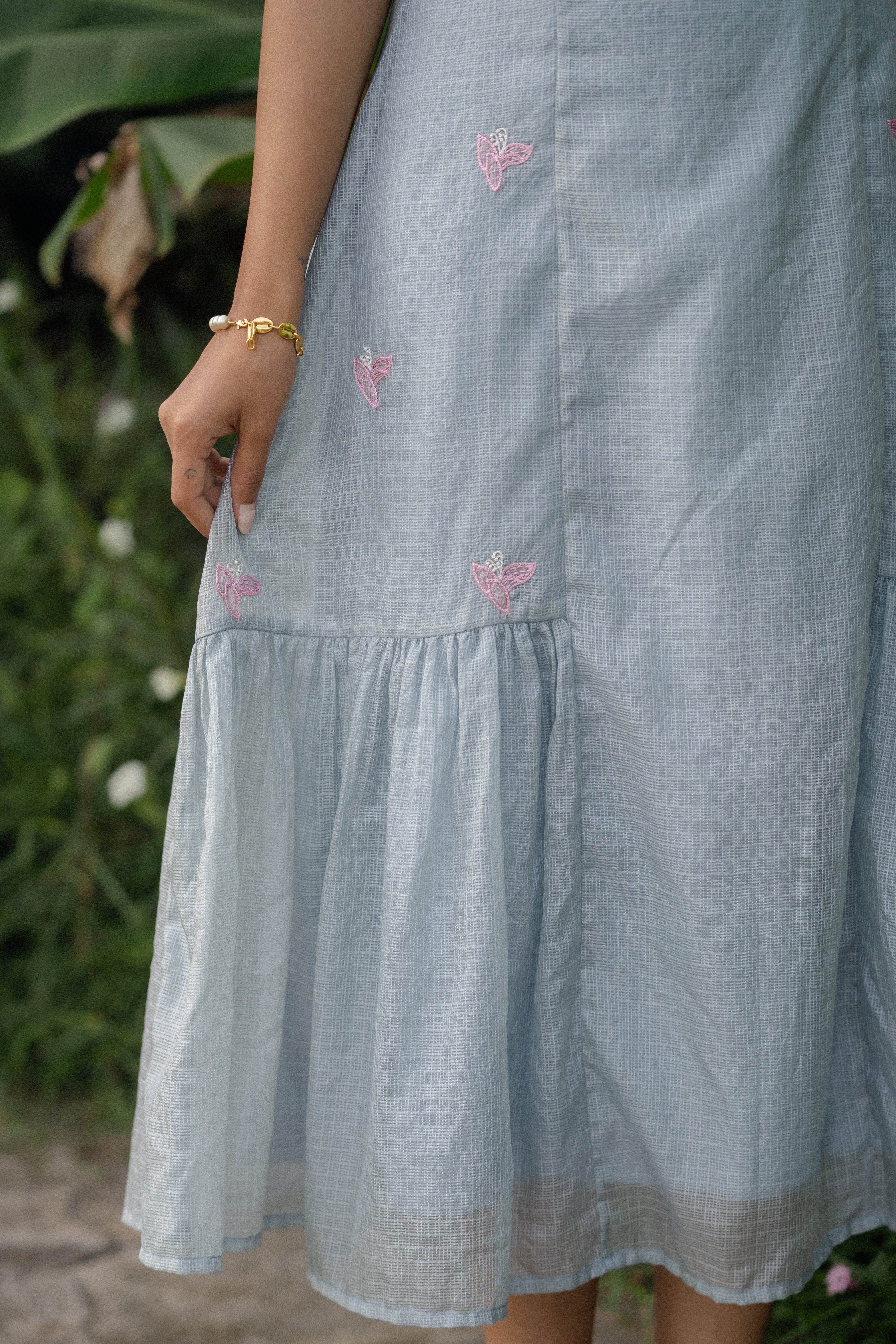 Blue Grey Dress