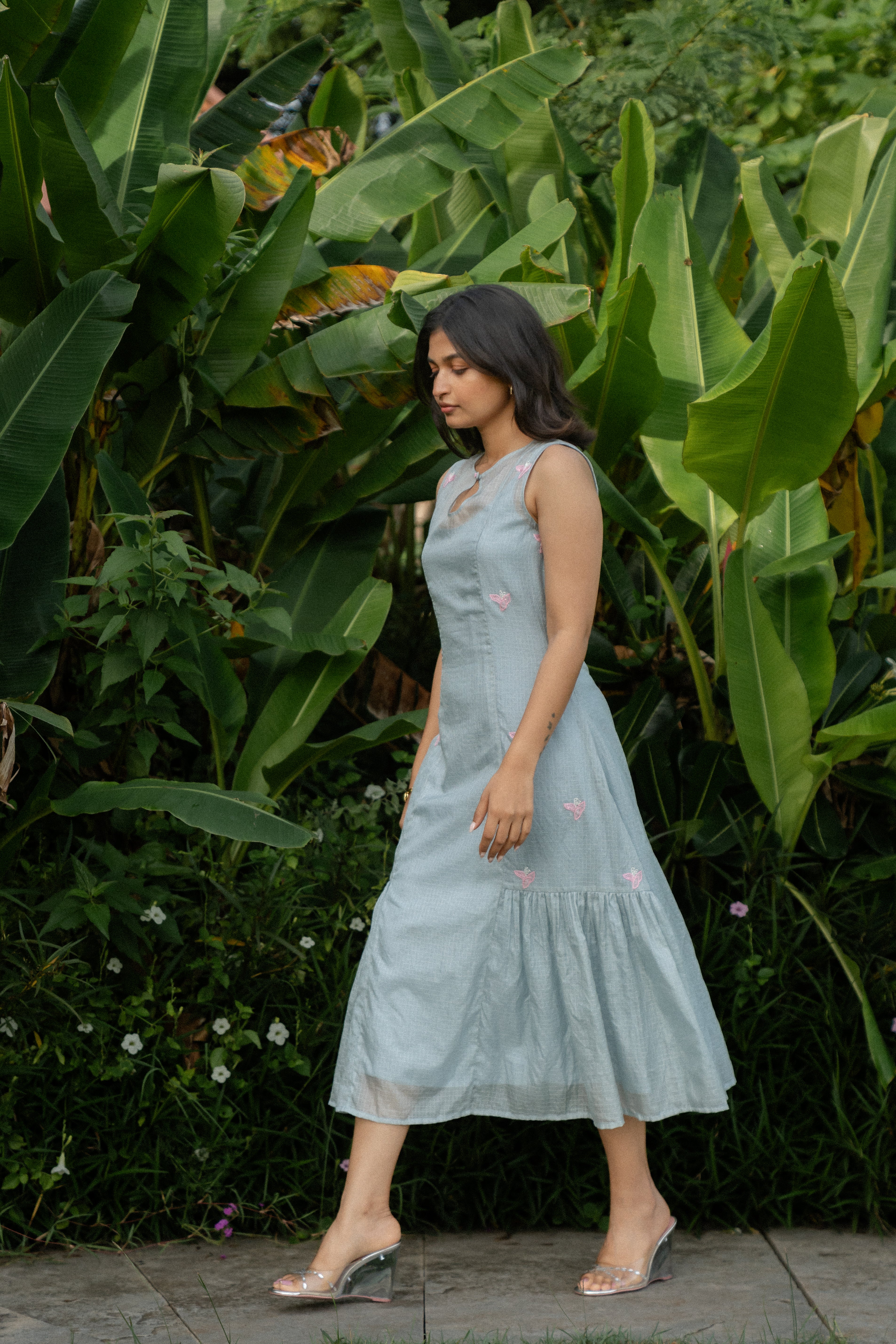 Blue Grey Dress – Studio Bustle