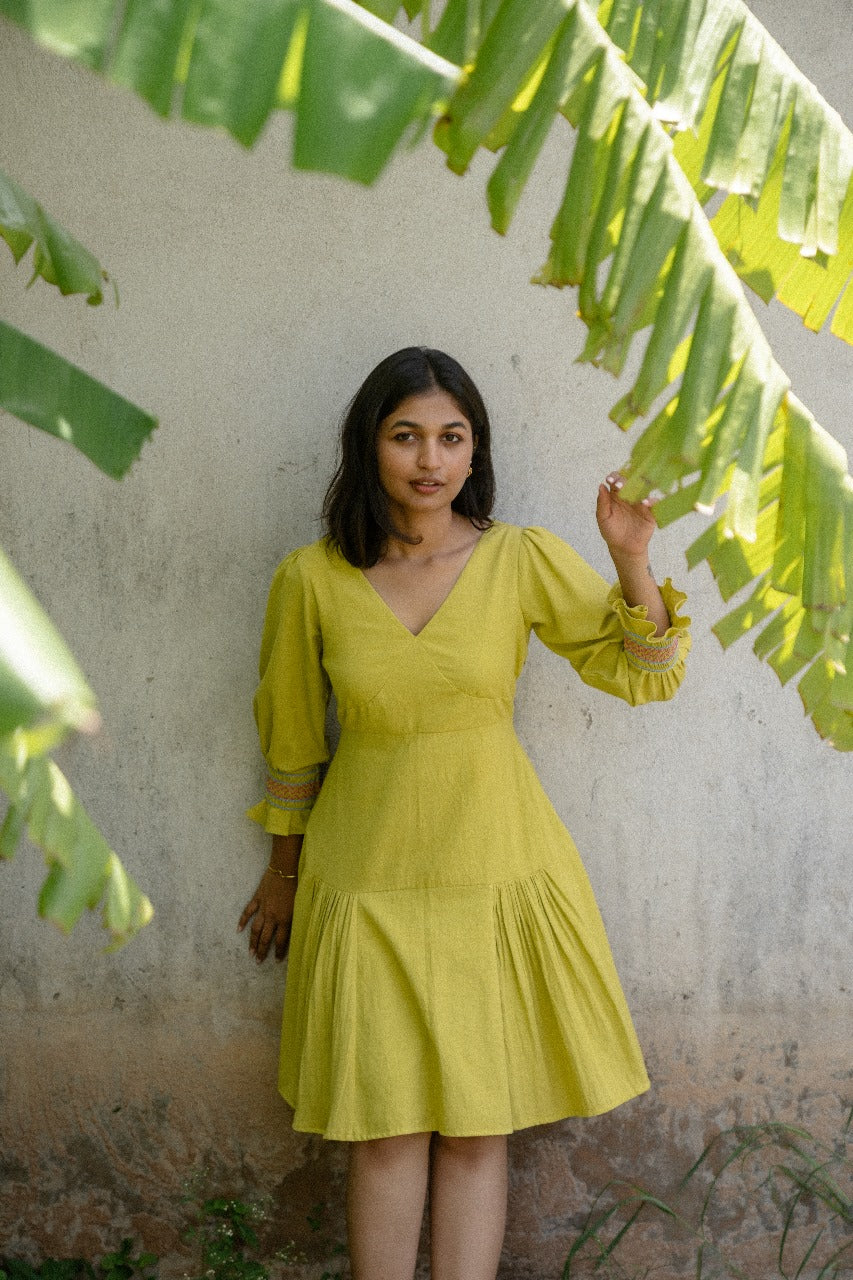Lime Green Dress Studio Bustle Lime Green Dress Studio Bustle