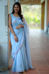 Powder Blue Saree