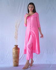 Crushed Cotton Pink Co_ord Set