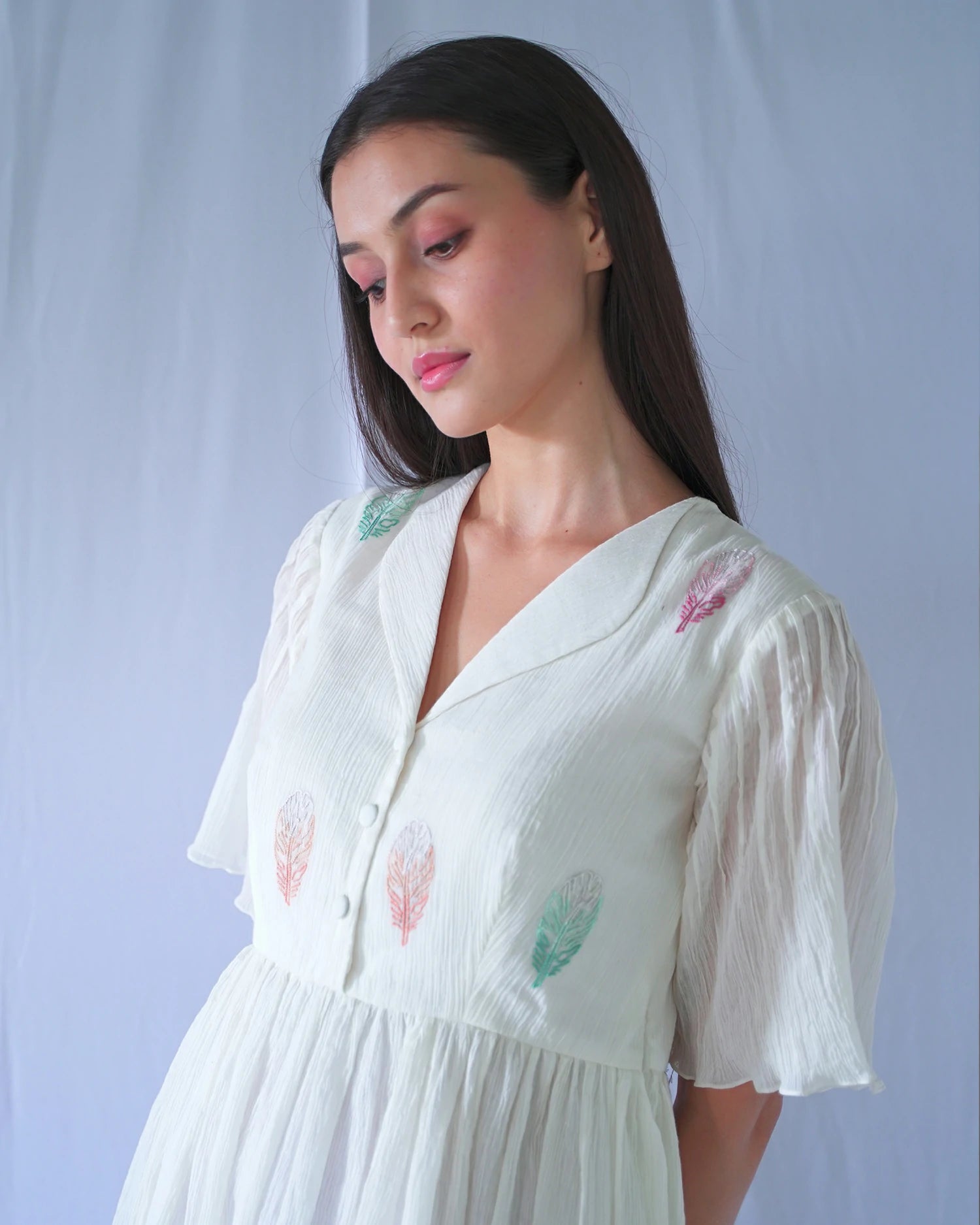 Buy White Fit and Flare Crushed Cotton Dress for Women | Studio Bustle Buy White Fit and Flare Crushed Cotton Dress for Women | Studio Bustle